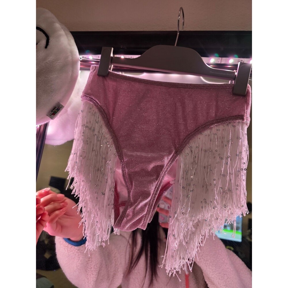 Diamond Rodeo Fringe High Waisted Shorts